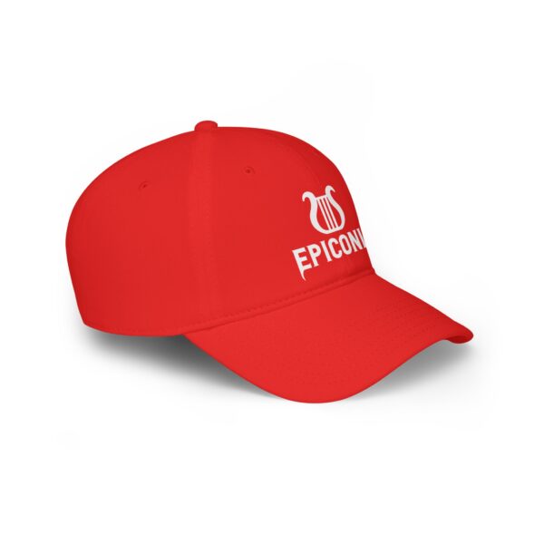Red EPICONIA Low Profile Baseball Cap - Image 2