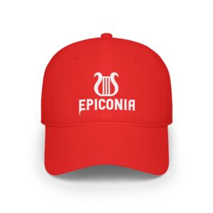 Red EPICONIA Low Profile Baseball Cap